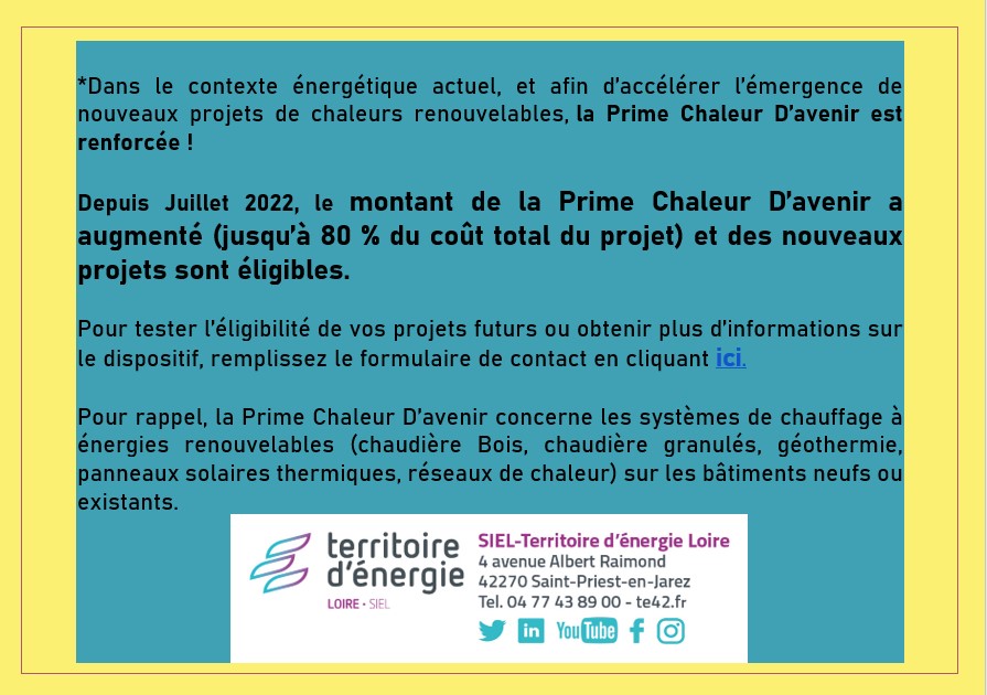PRIME CHALEUR